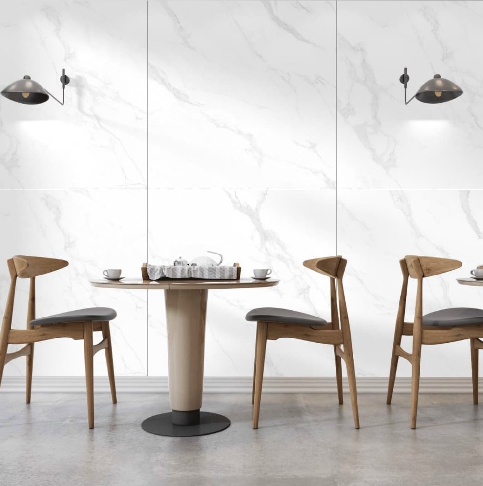 Marble Carrara dining room catalogue inspiration